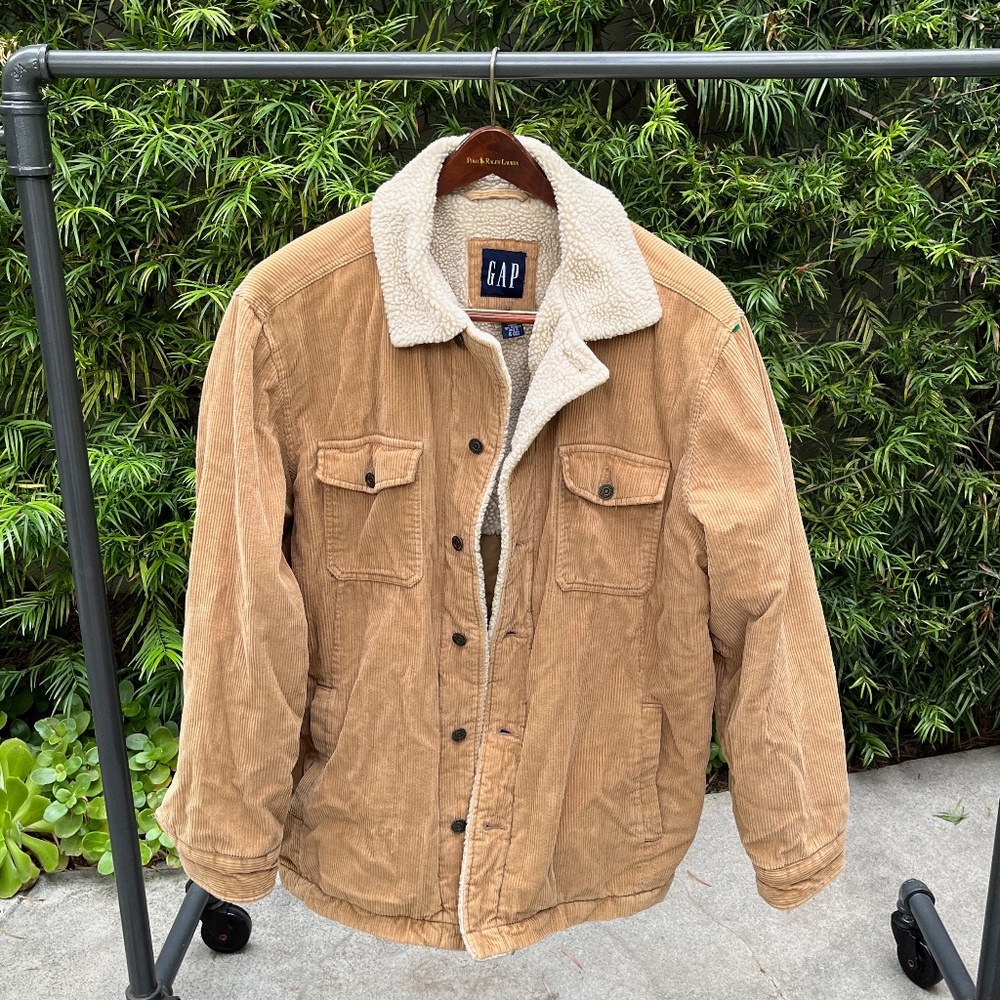 GAP Icon Corduroy Sherpa Jacket Men's Large